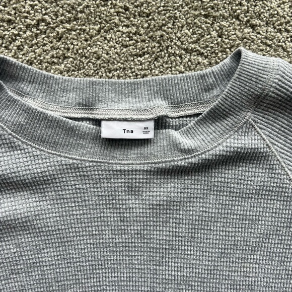 TNA waffle long sleeve pullover shirt - Picture 3 of 5
